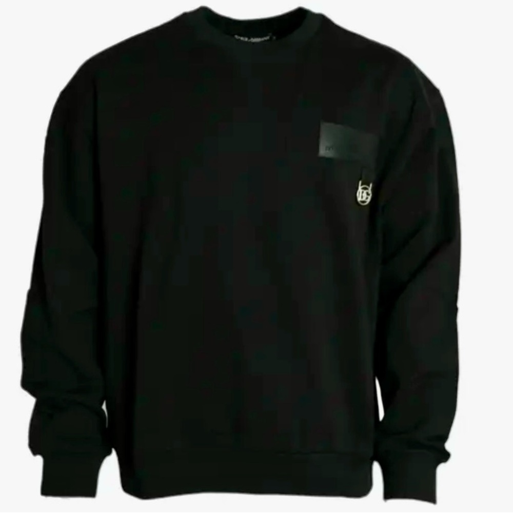 Men’s Black Cotton Long Sleeve Sweatshirt/Sweater, Size XXL, BNWT